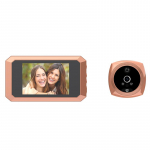 3,5-tolline video uksekell v&auml;lise liikumisanduriga, monitor, digitaalne vaataja, ukse silm, turvalisus, h&auml;&auml;lsalvestus, fotosalvestus, uksekell 0g roosa kuldne v&auml;rv