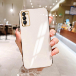 Tecno Camon 18 P infinix Note 12 jaoks VIP 30 11 11S 8 8I 10 HOT 30 ZERO 20 POVA 4 2 3 SPARK 5 6 7 Case 6D Plating Silikoonist TPU kate Pehme telefoni&uuml;mbris TECNO SPARK GO 2022 valge