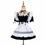 Uus naiste moodne neiu riietus kleit, cosplay kost&uuml;&uuml;m Bowknot armas nukukrae Lolita kleidid l&uuml;hikeste varrukatega Vestidos Lolita r&uuml;&uuml; balli kleit kost&uuml;&uuml;m XXXXXL must