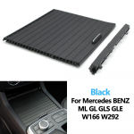 Auto keskkonsooli joogitopsihoidja katikurullkate Mercedes Benz ML GL GLE GLS klassile W166 W292 must