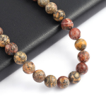 Isoaltion Bead Naturaalsest leopardkivist &uuml;mmargused helmed ehete valmistamiseks DIY kaelakee k&otilde;rvar&otilde;ngad k&auml;ev&otilde;ru tarvik 4mm