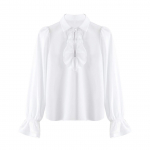 Laste piraats&auml;rk poiste renessansiaegne viktoriaanlik pluus pikkade varrukatega volangidega pitsist k&auml;tised Keskaegsed Halloweeni kost&uuml;&uuml;mid 7-8 Years