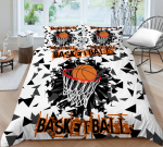 3D korvpallisarja voodipesukomplekt Spordi tekikate ja padjap&uuml;&uuml;r 2/3 t&uuml;kki, mis sobivad poiste korvpallis&otilde;prade tubade kodukaunistamiseks Baby 100x135cm