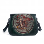 Sagittarius Women Crossbody kott Vintage Design k&auml;ekotid Ehtsast nahast &otilde;lakotid Br&auml;nd Mood T&otilde;mblukuga kott GZW 24.5*18*7cm tumeroheline v&auml;rv