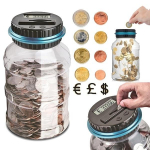 Moodne digitaalne m&uuml;ndiloendaja LCD m&uuml;ndiloenduskast jar Raha hoiukast Automatiseeritud m&uuml;ndipank, m&uuml;ndihoiukast M&uuml;ndipank elektrooniline m&uuml;ndihoiukast EUR