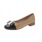 Pehme tallaga ruudukujulised Retro Mary Jane kingad s&uuml;giseseks moe ja v&auml;rvide sobitamiseks 40 pruun