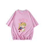 Kawaii Sailor Moon T-s&auml;rk naiste Harajuku Ullzang Cartoon T-s&auml;rk 90S Armas tr&uuml;kitud T-s&auml;rk Grunge L