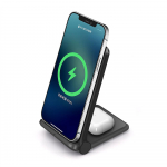 15 W juhtmevaba laadija 4-&uuml;hes kiirlaadimisjaam Apple Watchi jaoks 7 6 5 Iphone 14 13 12 11 Xs Max Xr X 8 Airpods 3 Pro Stand Pad 2 in 1
