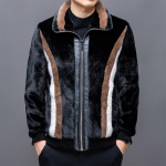 Talvine kuldne naaritsa fliismantel meeste paksendatud karusnahast ja &uuml;hes t&uuml;kis vabaaja uus naaritsa fliismantel 4XL