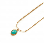 Kaelakee naistele Moeehted Akvamariinist pikk looduslikust kivist ripats sinine