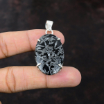 Kr&uuml;santeemi Ripats K&auml;sitsi Valmistatud Ripats 925 Sterlingh&otilde;be Ripats Ehtne V&auml;&auml;riskivi Ehted H&auml;mmastav Ripats Kingitus T&uuml;drukule Tervendav Kivi Ehted