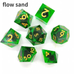 7 tk V&auml;rv Sinine Roosa Lilla Vaiguv&auml;rvi Liivat&auml;ringukomplekt DND TRPG RPG jaoks D20 D12 D10 D8 D6 D4 Lauam&auml;ngud Numbrite t&auml;ringukomplekt