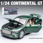 1/24 Scale Bentley Continental GT Diecast automudeli m&auml;nguasi, tagasit&otilde;mmatav m&auml;nguasi koos heli ja valgusega lastele v&auml;ikelastele poistele t&uuml;drukutele m&otilde;eldud kingituste kollektsioon 1/24-20.3x8.5x6cm roheline