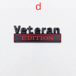 Veteran Editioni metallist embleemi m&auml;rgi kleebis s&otilde;duri kleebis J/eep F/ord C/hevrolet C/hevy S/ilverado D/odge R/AM H/ummer jaoks a