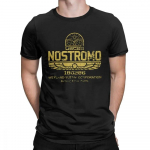 Vintage Aliens Nostromo kuldlogoga T-s&auml;rk Unisex &uuml;markaelusega 100 protsenti puuvillane T-s&auml;rk Weyland Yutani CORP Uus L