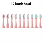 10 tk Originaalsed asendusharjapead Lastele Sonic elektriline hambahari Pehme harjapea S&uuml;gavpuhastavad nutikad otsad Aksessuaarid pink 10pcs head