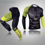 2tk Long Johns meeste termopesu komplekt Fitness s&auml;&auml;rised Base Compression spordi&uuml;likond aluspesu XL