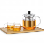 SAMADOYO kuumakindlast klaasist teekann, teekann, teevee eraldamine ja filtreerimine, majapidamises kasutatav suure mahutavusega teekomplekt, teekomplekt 500ML+150ML*2+1tray puhas