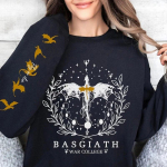 Neljanda tiiva dressipluus Basgiath War College'i dressipluus Naiste graafiline kapuuts Ratsaniku Quadrant Fantasy Reader Bookish Pullover Top XXXL