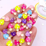 50 tk segatud vaiguga minikristall v&auml;rviline lill, seened k&uuml;&uuml;ned, lameda seljaga kivist aplikatsioonid isetegemise v&auml;ljal&otilde;igete albumi sisekujundus tarvikud k&auml;sit&ouml;&ouml;