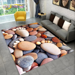 3D Kivi J&auml;ljed Rannakivid Vaip, Vaip Kodu Elutuppa Magamistuppa Diivani Juurde Uksematt K&ouml;&ouml;gi Sisustus Libisemiskindel P&otilde;randamatt 120cm x 160cm