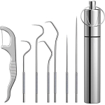 Roostevabast terasest hambaniidikomplekt, 7 t&uuml;kki, 1 komplekt