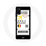 Coque Samsung Galaxy A41 Billet d'avion Bruxelles