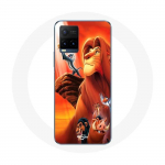 Coque pour Vivo Y21s 2021 / Y21 2021 Le Roi Lion Simba et Mufasa