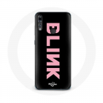 Coque pour Huawei P30 Lite Blink Fandom Blackpink Logo Rose Fond Noir