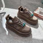 Naiste platvormiga hingavad tossud Moodsad libisemisvastased jooksujalatsid vabaaja kerged paelad Tursked tossud PU-nahast tennised naistele 35 beež