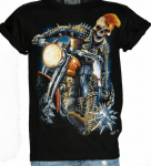 Hd Rock Chang originaal Killer Rock Bike Skeleton Glow In The Dark Unisex T-s&auml;rk S