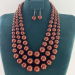 Mitmekihiline punane t&uuml;rkiissinine kaelakee pulmaehted Statement kaelakee keerutatud t&uuml;rkiissinised kaelakeed tasuta kombineeritud kaelakeed 1 set