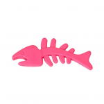 TPR kummist koeram&auml;nguasi hambaid teritav kalaluu ​​disain, vastupidav hammustuskindel lemmiklooma n&auml;rimisluu elastne koeram&auml;nguasi roosa