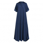 QICED Plus-size naiste teksakleit &Uuml;hev&auml;rviline pluss-suuruses kleit XXXXXL