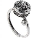 Buddhist P rayer Circle L otus Heart Mantra Ring L ucky Ring Open Ring