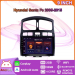 Android Carplay autoraadio Multimidia videopleier Navigatsiooni-GPS Hyundai Santa Fe 2005-2015 2dini peakomplektiga 4+64GB 2+32GB