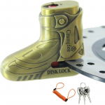 Mootorratta ketaslukk, 3 v&otilde;tmega vargusvastased mootorratta lukud, veekindel ketaspidurilukk 5 jala pikkuse meeldetuletuskaabliga, ratta ketasluku tarvikud Ebike'i jaoks kuld