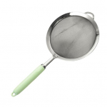 304 roostevabast terasest v&otilde;rgus&otilde;el ergonoomiline k&auml;epide peene v&otilde;rguga filtriga lusikas traat jahu s&otilde;el metallist kurn Skimmer k&ouml;&ouml;gitarbed XS roheline