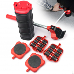 Lifter Heavy Roller Tool Set Moving Wheel r Sliders Kit 5Pcs