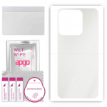 apgo Protective Skin Sticker for the back compatible with Tecno Spark 8, Wrap Film, Foil, Vinyl - Pattern Matte Transparent