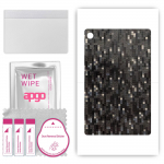 apgo Protective Skin Sticker for the back compatible with Lenovo Tab M7 Gen 2, Wrap Film, Foil, Vinyl - Pattern Carbon Black Pixel
