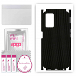 apgo Protective Skin Sticker for the back+sides compatible with Oppo A76, Full Wrap Film, Foil, Vinyl - Pattern Matrix