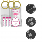 3x apgo MATTE Hybrid protective glass compatible with with a diameter of &Oslash; 24, flexible nano glass, great replacement for tempered glass, scratch-resi