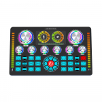 Reaalajas helikaardi helimikser salvestamine lauaarvuti laulmine DC 5V t&uuml;&uuml;p-C 3-k&auml;iguline m&uuml;rasummutus BT 48V must