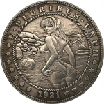 1921 USA AMEERIKA &Uuml;HENDRIIGID Beauty Hobo nikli m&auml;lestusesemed kogutavad suveniirid h&otilde;bem&uuml;ndid