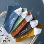 10 paari suvisi &otilde;hukesi unisex l&uuml;hikesi spordisokke hingavad &uuml;hev&auml;rvilised &uuml;hev&auml;rvilised l&otilde;hnavastased sokid meestele ja naistele 10 Pairs Mixed color