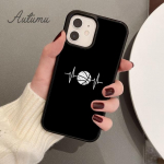 Korvpalli S&uuml;damel&ouml;&ouml;k Telefoni&uuml;mbris iPhone 11 12 13 14 Pro Max mini X XR XS SE 2020 5 6S 7 8 Plus jaoks Samsung Galaxy S21 S22 &uuml;mbris iPhone 6plus