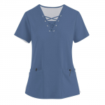 Naiste moodsad V-kaelusega l&uuml;hikeste varrukatega t&ouml;&ouml;riided, n&ouml;&ouml;ride ja taskutega, &uuml;hev&auml;rvilised topid ja kaitseriided L