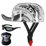 Retro gangsteri isikup&auml;ra pesapallim&uuml;tsi kiiver Harley kiiver Four Seasons meeste ja naiste elektriauto poolkiiver Scoop kiivri m&uuml;ts L