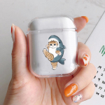 Naljakas Cartoon Cat TPU &uuml;mbris Airpodi &uuml;mbristele Air Apple Pro 3 kahele 3. Podidele L&auml;bipaistev armas AirPods Coque Airpods 1 2